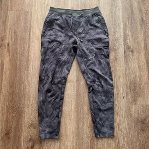 Lululemon Athletica Black Tie Dye Textured Joggers